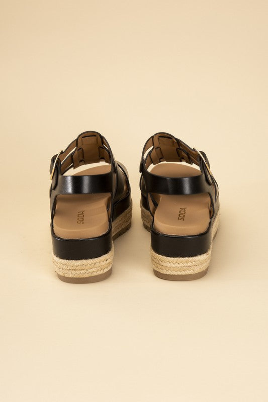 MCLEAN -Espadrille Gladiator Sandals - Premium Sandals from Fortune Dynamic - Just $46! Shop now at Ida Louise Boutique