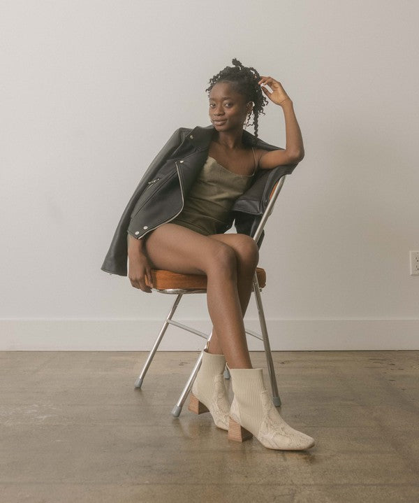 OASIS SOCIETY Geraldine - Sock Bootie - Premium Booties from Oasis Society - Just $60! Shop now at Ida Louise Boutique