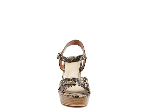 RAG&CO Chypre High Heeled Black Tan Sandal - Premium Sandals from Rag Company - Just $84! Shop now at Ida Louise Boutique