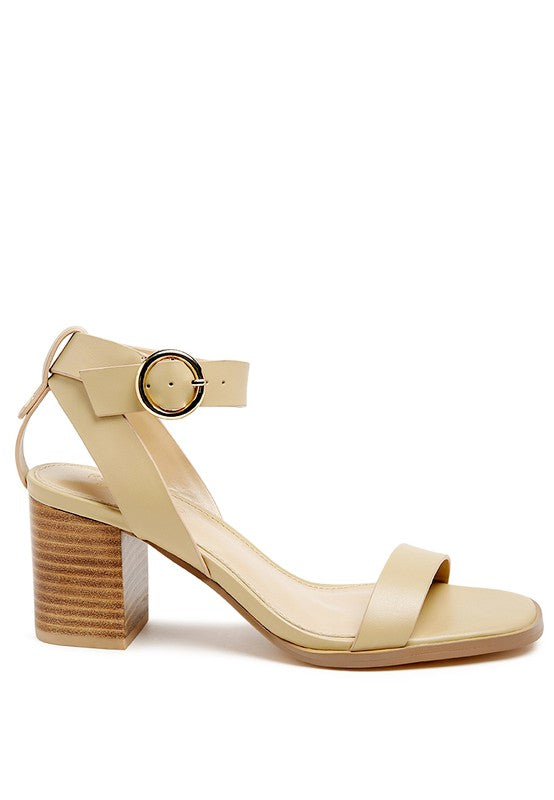 RAG&CO DOLPH Stack block heeled Sandal - Premium Sandals from Rag Company - Just $82! Shop now at Ida Louise Boutique
