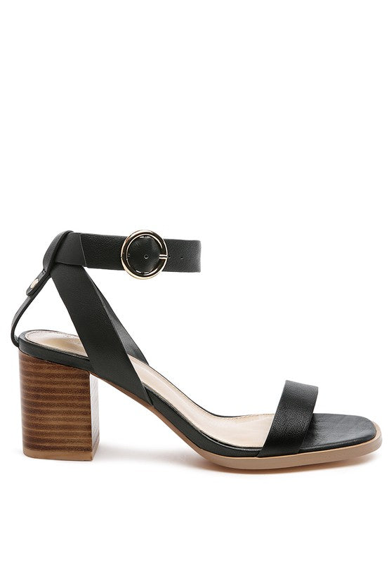 RAG&CO DOLPH Stack block heeled Sandal - Premium Sandals from Rag Company - Just $82! Shop now at Ida Louise Boutique