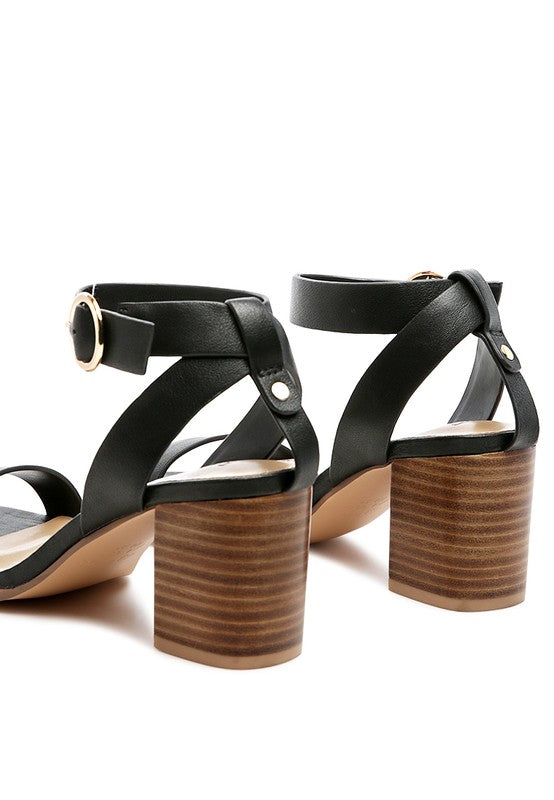 RAG&CO DOLPH Stack Block Heeled Sandal - Premium Sandals from Rag Company - Just $82! Shop now at Ida Louise Boutique