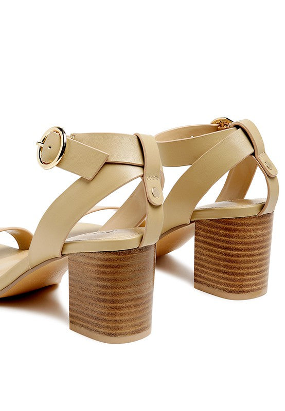 RAG&CO DOLPH Stack Block Heeled Sandal - Premium Sandals from Rag Company - Just $82! Shop now at Ida Louise Boutique