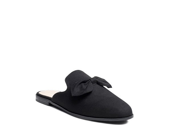 DOBOS CASUAL WALKING BOW MULES - Premium Flats from Rag Company - Just $54! Shop now at Ida Louise Boutique