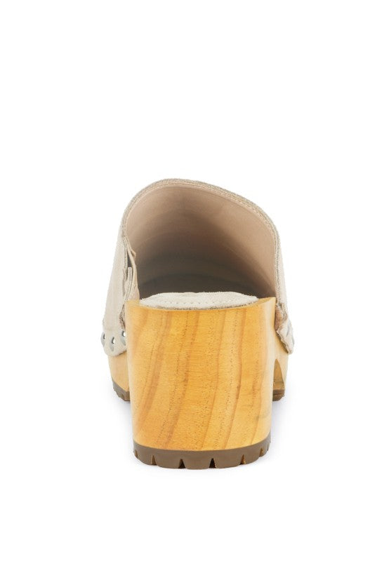 CEDRUS FINE Suede Studded Clog - Premium Flats from Rag Company - Just $70! Shop now at Ida Louise Boutique