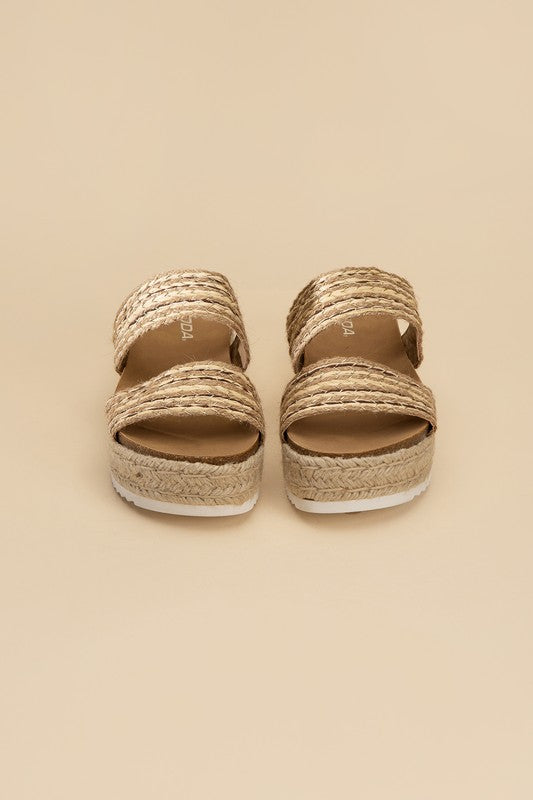 West Espadrille Double Strap Slides - Premium Flats from Fortune Dynamic - Just $46! Shop now at Ida Louise Boutique