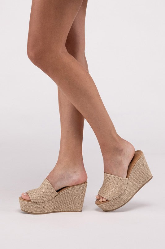 Bounty-S Wedge Platform Heels - Premium Heels from Fortune Dynamic - Just $46! Shop now at Ida Louise Boutique
