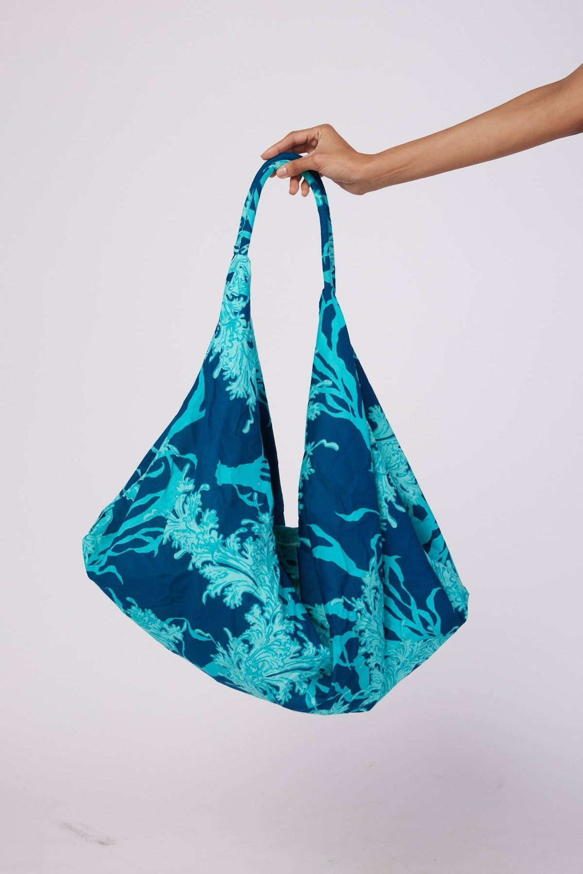 Teal Adra Lined Hobo Beach Bag With Zip Closure - Premium Boho Bag from ModaPosa - Just $42! Shop now at Ida Louise Boutique