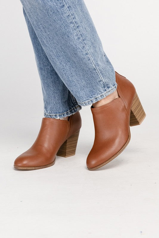 GAMEY White Ankle Heeled Booties - Premium Booties from Fortune Dynamic - Just $80! Shop now at Ida Louise Boutique