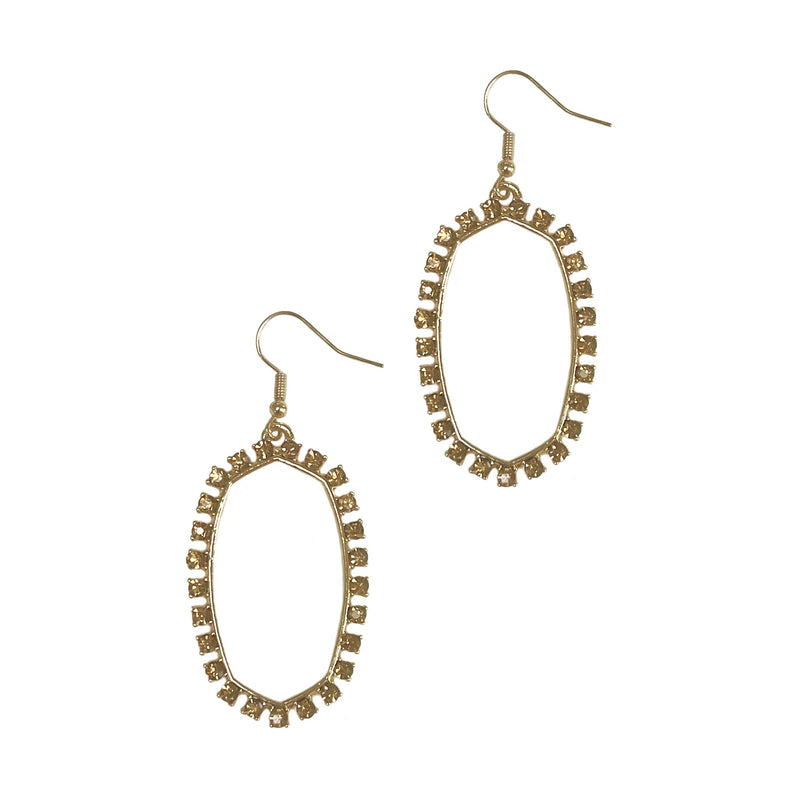 Topaz Crystal Box Earrings - Premium Earrings from Southern Grace - Just $12! Shop now at Ida Louise Boutique