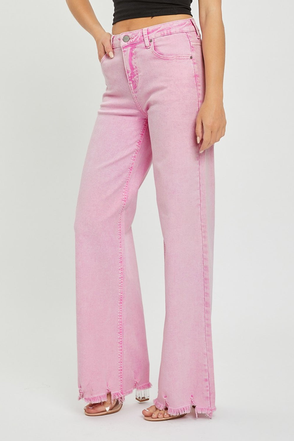 RISEN High Rise Wide Leg Jeans - Premium Jeans from Trendsi - Just $69! Shop now at Ida Louise Boutique