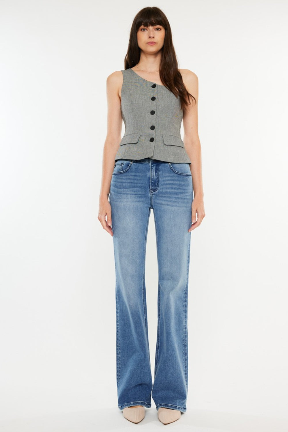 Kancan Ultra High Rise Cat's Whiskers Jeans - Premium Jeans from Trendsi - Just $68! Shop now at Ida Louise Boutique
