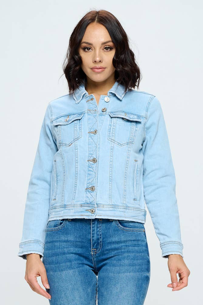 I/M- Light Wash - Classic Denim Jacket - Premium  from I&M JEAN, INC. - Just $68! Shop now at Ida Louise Boutique