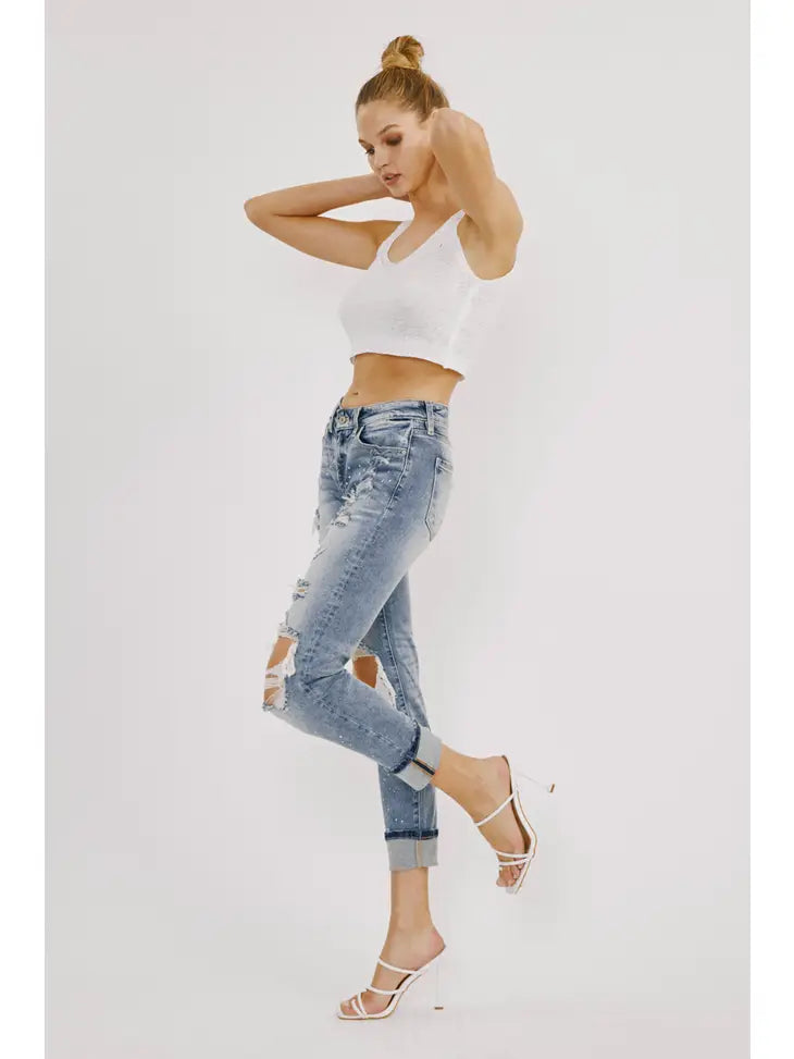 Kancan Boyfriend Jeans - Premium Jeans from Kan Can USA - Just $64! Shop now at Ida Louise Boutique