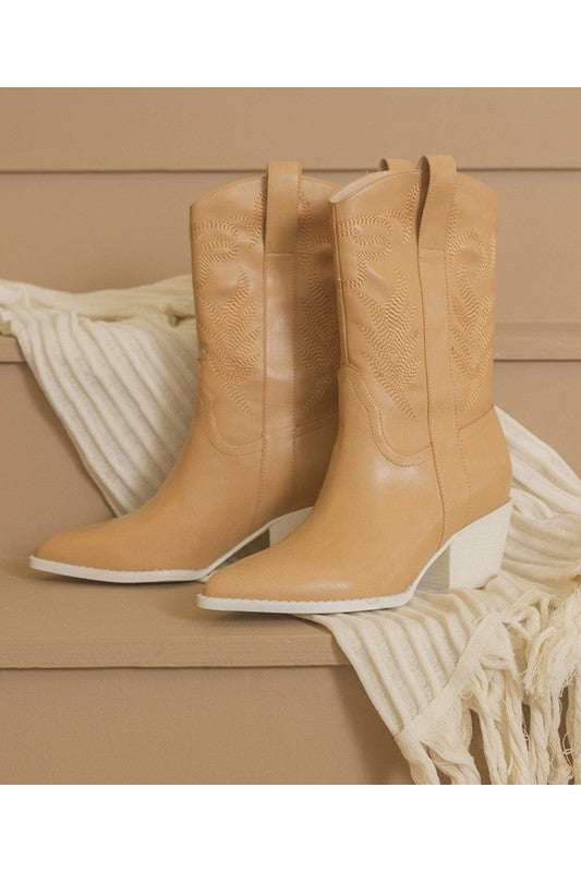 Sephira - Western Heeled Cowboy Boot - Premium Cowboy Boots from Let's See Style - Just $88! Shop now at Ida Louise Boutique