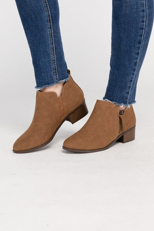 ZAYNE Ankle Booties with Zipper - Premium Booties from Fortune Dynamic - Just $54! Shop now at Ida Louise Boutique