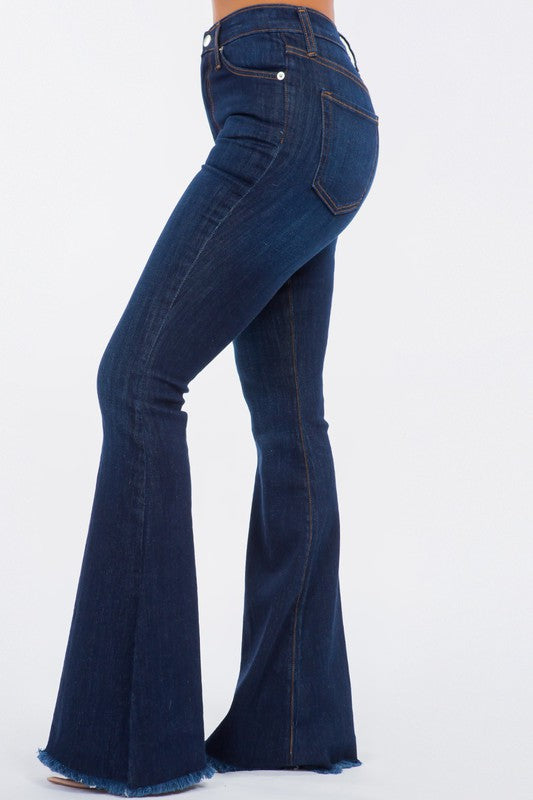 GJG Bell Bottom Jean in Dark Denim - Premium Jeans from GJG Denim - Just $62! Shop now at Ida Louise Boutique