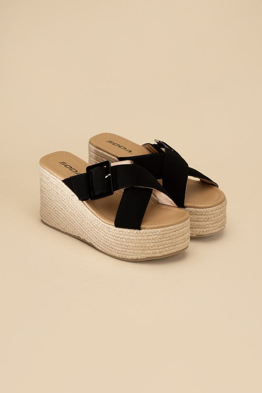 Manta Espadrille Platform Slides Sandals - Premium Sandals from Fortune Dynamic - Just $52! Shop now at Ida Louise Boutique