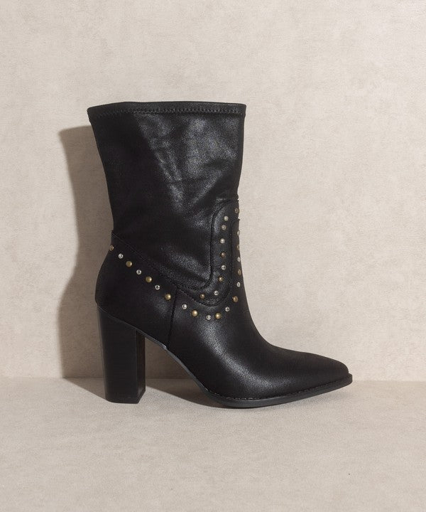 OASIS SOCIETY Paris - Studded Boots - Premium Cowboy Boots from Oasis Society - Just $66! Shop now at Ida Louise Boutique