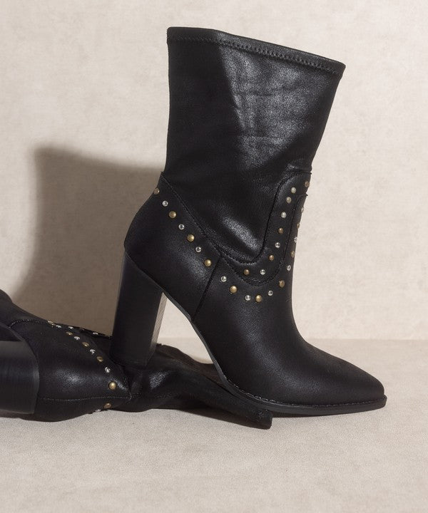 OASIS SOCIETY Paris - Studded Boots - Premium Cowboy Boots from Oasis Society - Just $66! Shop now at Ida Louise Boutique