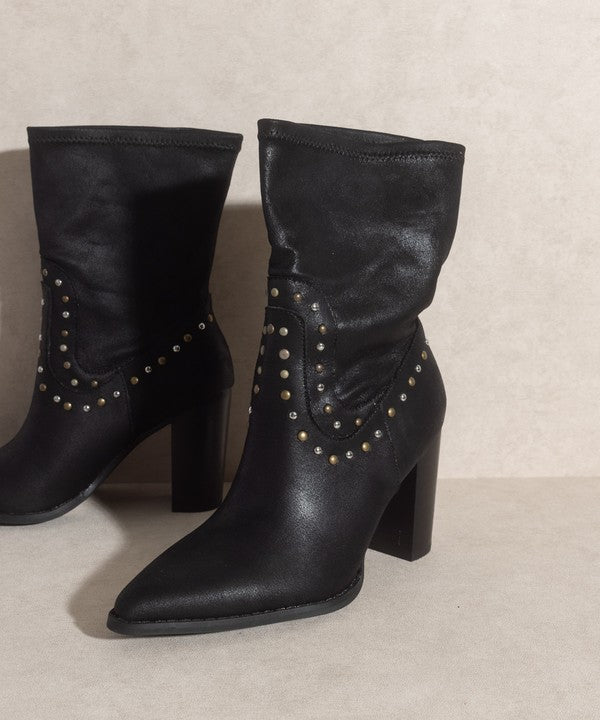 OASIS SOCIETY Paris - Studded Boots - Premium Cowboy Boots from Oasis Society - Just $66! Shop now at Ida Louise Boutique