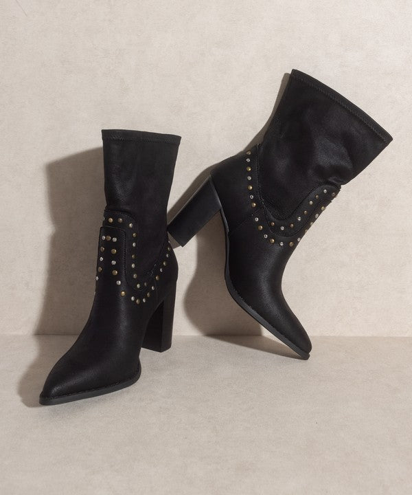 OASIS SOCIETY Paris - Studded Boots - Premium Cowboy Boots from Oasis Society - Just $66! Shop now at Ida Louise Boutique
