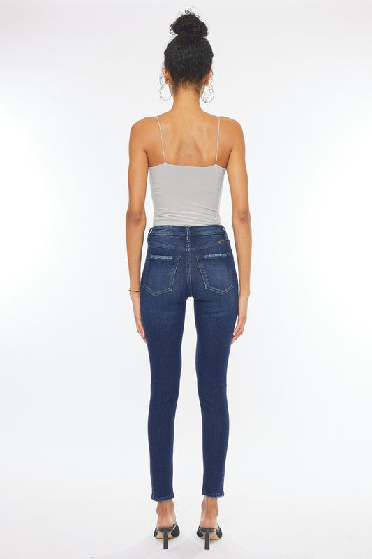 Kancan High Rise Piecing Detail Super Skinny Jeans - Premium Jeans from Kan Can USA - Just $68! Shop now at Ida Louise Boutique