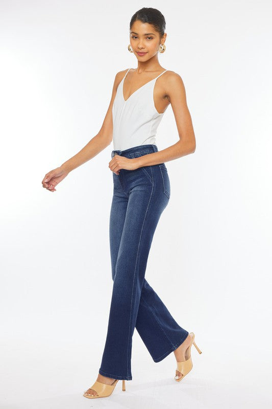 Kancan High Rise Slim Flare Jean - Premium Jeans from Kan Can USA - Just $68! Shop now at Ida Louise Boutique