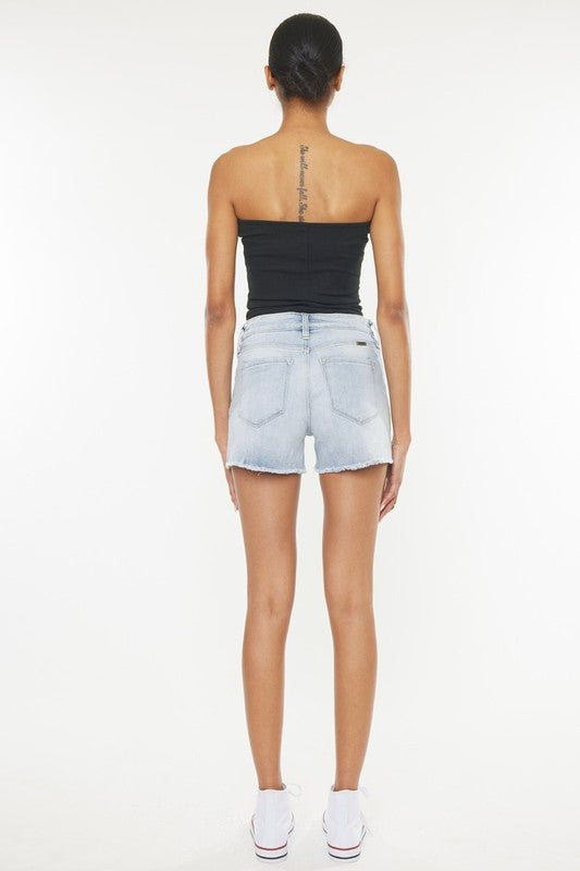 KanCan High Rise Denim Shorts - Premium Shorts from Kan Can USA - Just $50! Shop now at Ida Louise Boutique