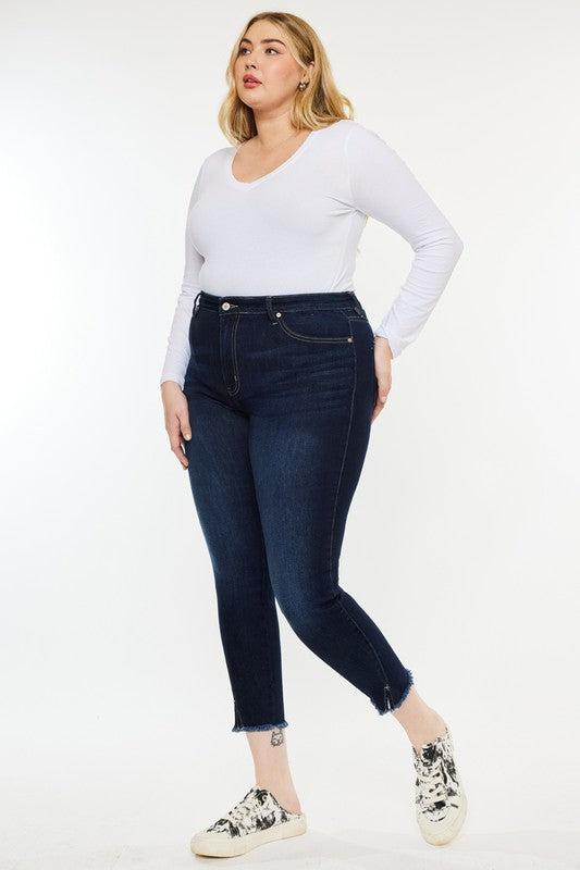 Kancan Plus Size High Rise Ankle Skinny Jeans - Premium Jeans from Kan Can USA - Just $78! Shop now at Ida Louise Boutique