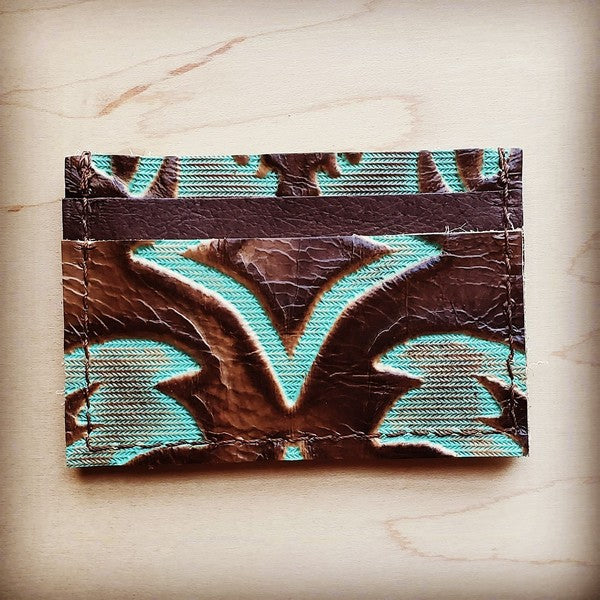 Credit Card Holder in Turquoise Laredo - Premium wallet from The Jewelry Junkie - Just $36! Shop now at Ida Louise Boutique