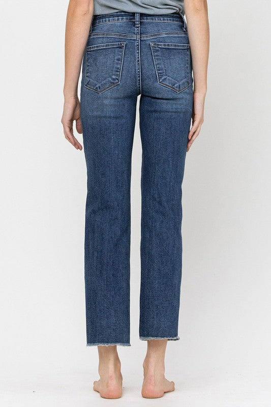 Vervet Mid Rise Relaxed Straight - Premium Jeans from VERVET by Flying Monkey - Just $70! Shop now at Ida Louise Boutique