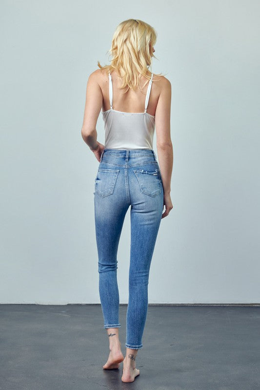 High Rise Ankle Skinny Jeans - Premium Jeans from Insane Gene - Just $74! Shop now at Ida Louise Boutique