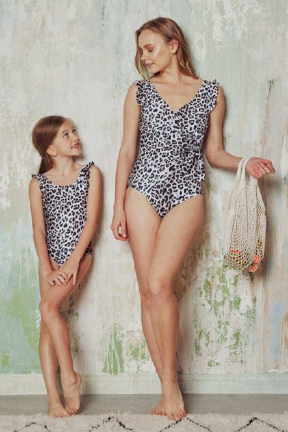 Marina West Swim Full Size Float On Ruffle Faux Wrap One-Piece in Cat - Premium swim from Trendsi - Just $53! Shop now at Ida Louise Boutique