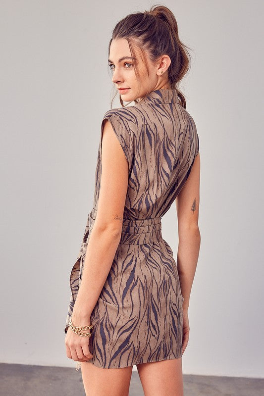 Printed Front Tie Dress - Premium Dresses from Do + Be Collection - Just $64! Shop now at Ida Louise Boutique