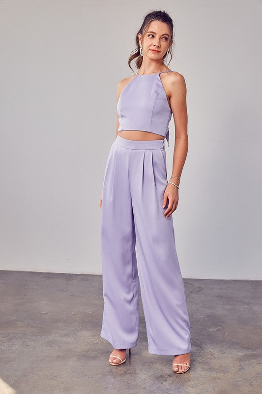 Lavender Wide Leg Pleated Pants - Premium Bottoms from Do + Be Collection - Just $60! Shop now at Ida Louise Boutique