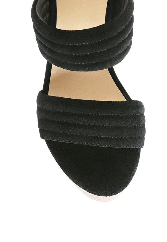 RAG&CO MILLE Faux Suede Slip On Block Heel Sandal - Premium Sandals from Rag Company - Just $84! Shop now at Ida Louise Boutique