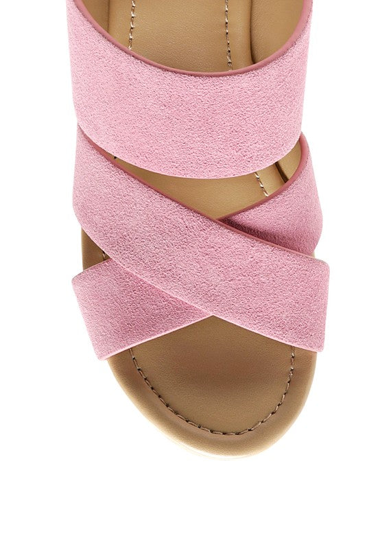 GERD Blocked heel Suede Sandal - Premium Sandals from Rag Company - Just $88! Shop now at Ida Louise Boutique