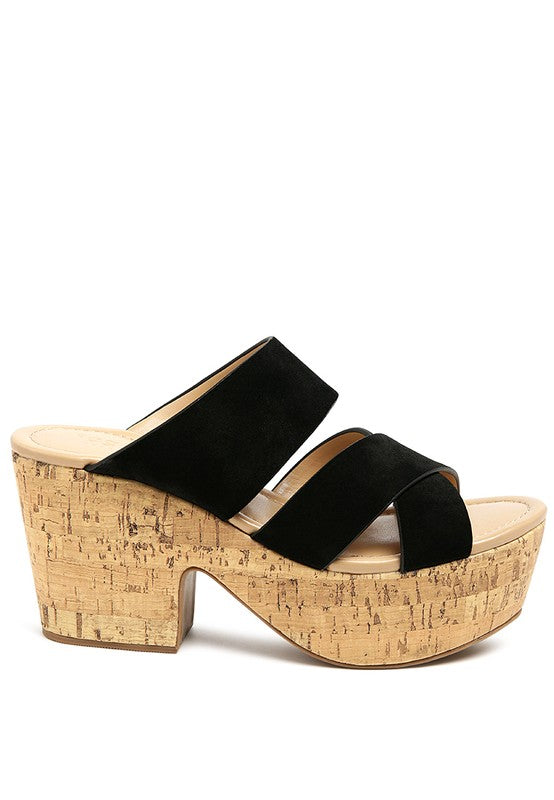 GERD Blocked Heel Suede Sandal - Premium Sandals from Rag Company - Just $88! Shop now at Ida Louise Boutique