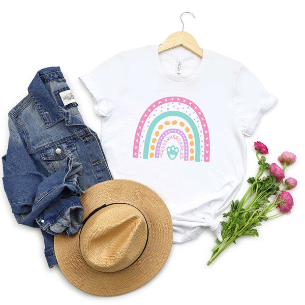 Easter Rainbow Short Sleeve Graphic Tee - Premium  from Olive and Ivory Wholesale - Just $38! Shop now at Ida Louise Boutique