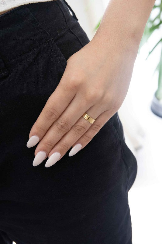 Dole 14K Gold Plated Adjustable Ring - Premium Ring from Lovoda - Just $24! Shop now at Ida Louise Boutique
