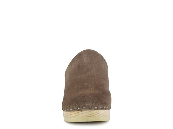 RAG & CO DARCIE TAUPE SUEDE CLOGS - Premium Flats from Rag Company - Just $64! Shop now at Ida Louise Boutique