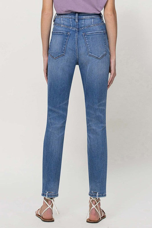 Vervet Distressed Mom Jeans - Premium Jeans from VERVET by Flying Monkey - Just $64! Shop now at Ida Louise Boutique