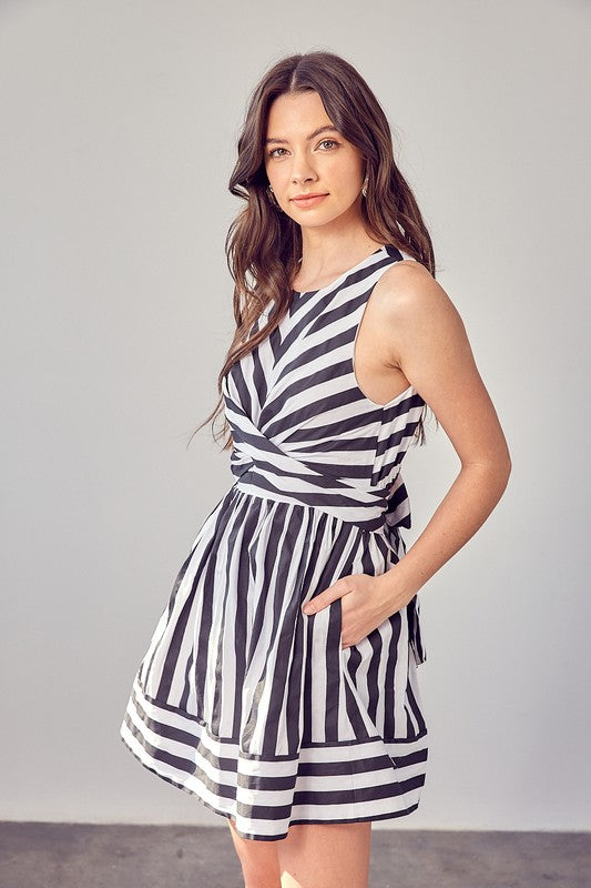 Front Cross Back Tie Dress - Premium  from Do + Be Collection - Just $66! Shop now at Ida Louise Boutique