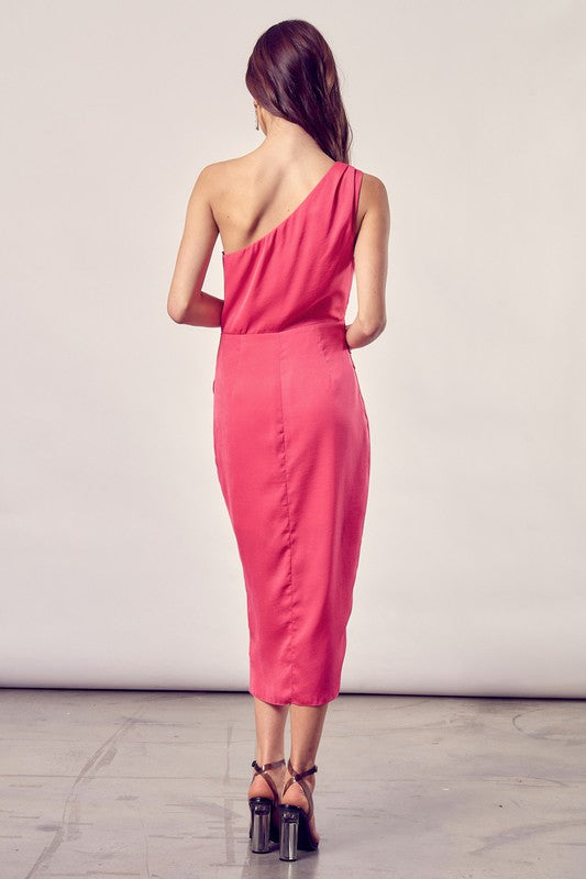 One Shoulder Wrap Dress - Premium  from Do + Be Collection - Just $68! Shop now at Ida Louise Boutique