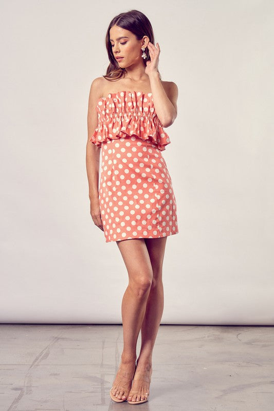 Ruffle Polka Dot Dress - Premium Dresses from Do + Be Collection - Just $60! Shop now at Ida Louise Boutique