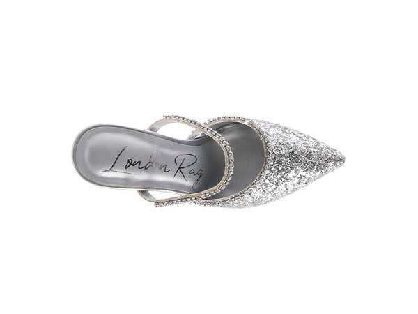 IRIS Glitter Spool Heel Sandal - Premium Sandals from Rag Company - Just $68! Shop now at Ida Louise Boutique