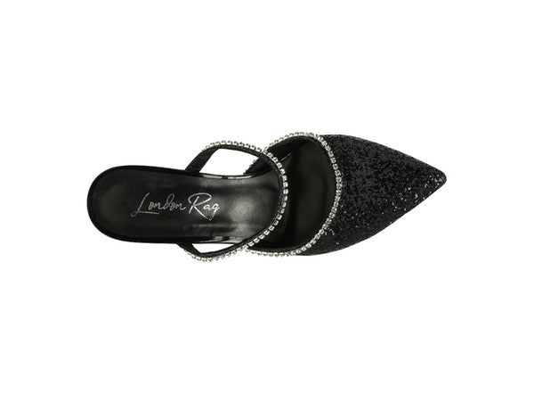 IRIS Glitter Spool Heel Sandal - Premium Sandals from Rag Company - Just $68! Shop now at Ida Louise Boutique