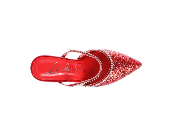 IRIS Glitter Spool Heel Sandal - Premium Sandals from Rag Company - Just $68! Shop now at Ida Louise Boutique