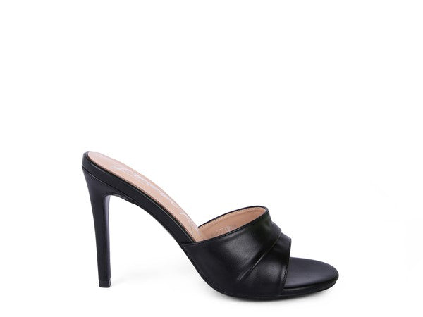3RD DIVORCE Pleated High Heeled Sandal - Premium shoes from Rag Company - Just $64! Shop now at Ida Louise Boutique